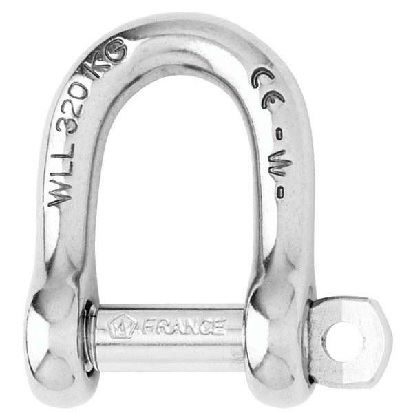 A Wichard Self-Locking D Shackle - Diameter 8mm - 5/16" on a white background.