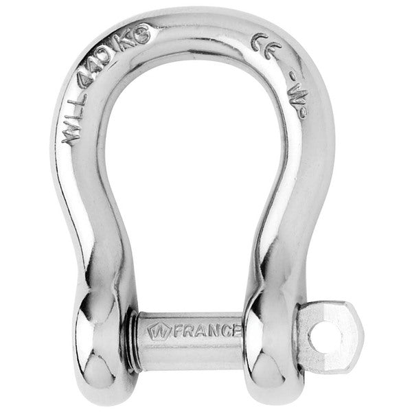 A Wichard Captive Pin Bow Shackle - Diameter 8mm - 5/16" on a white background.