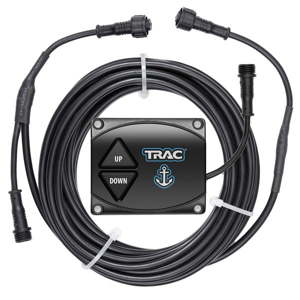 The TRAC Outdoors Wired Second Switch f/G3 Anchor Winch with a cable and two wires.