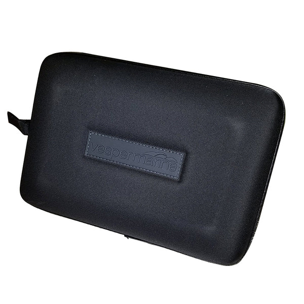 A Vesper Protective Cover f/650, 670, 750 & WatchMate 850 Display with a zipper on it.