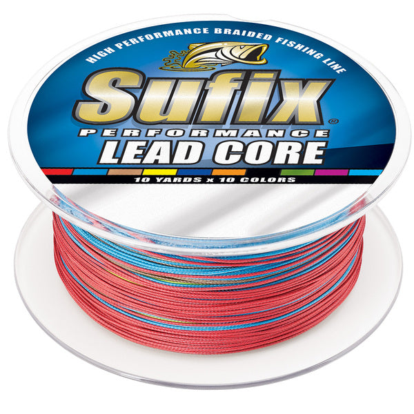 Sufix Performance Lead Core - 15lb - 10-Color Metered - 200 yds in a spool.