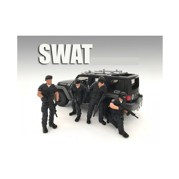 SWAT Team 4 Piece Figure Set For 1:24 Scale Models by American Diorama - jeep - SWAT Team 4 Piece Figure Set For 1:24 Scale Models by American Diorama - jeep - SWAT Team 4 Piece Figure Set For 1:24 Scale Models by American Diorama - jee.