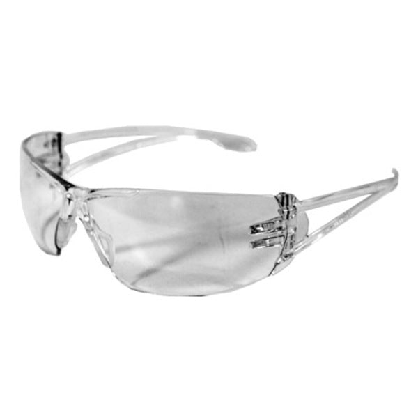 A pair of Varsity Safety Glasses - Clear on a white background.