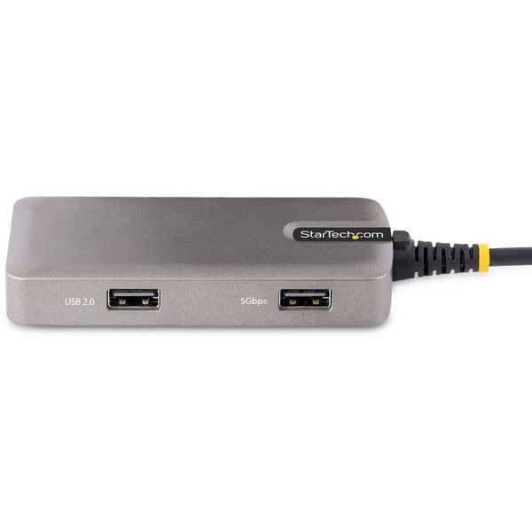 4K60Hz StarTech.com USB-C Multiport Adapter, 3-Port USB Hub, 100W Power Delivery Pass-Through, Certified Works with Chromebook