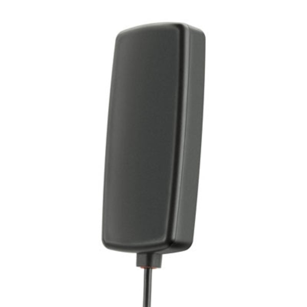 A black Wilson 4G Slim Low-Profile Antenna for Cars and Trucks on a white background.