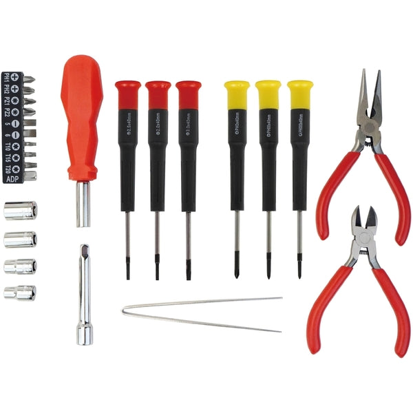 A VisionTek PC Toolkit 26 Piece with pliers, screwdrivers and wrenches.
