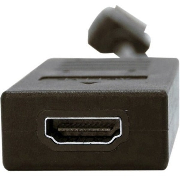 An active VisionTek DisplayPort to HDMI 4K Active Adapter (M/F) on a white background.