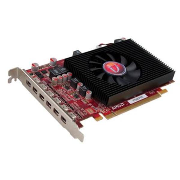 The VisionTek AMD Radeon HD 7750 Graphic Card - 2 GB GDDR5 is equipped with a fan for efficient cooling. With its PCI Express x16 interface and Mini DisplayPort connectivity, this graphics card delivers exceptional performance.