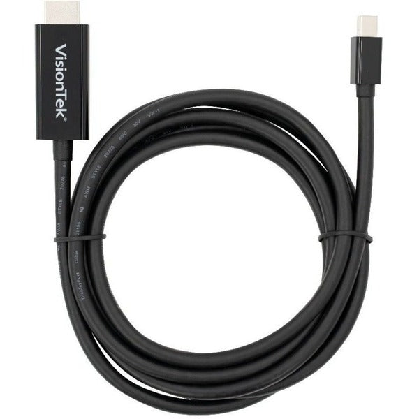 A VisionTek Mini DisplayPort to HDMI 2.0 Active Cable (M/M) 4K @ 60Hz on a white background.