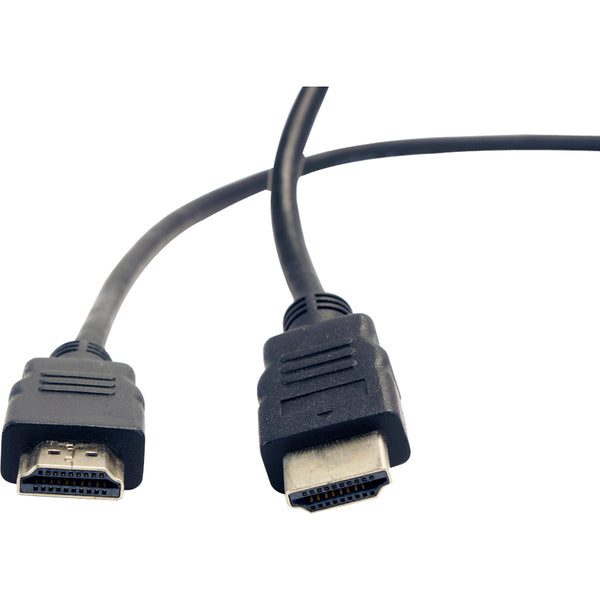 A black VisionTek HDMI 6 Foot Cable (M/M) connected to a white background.