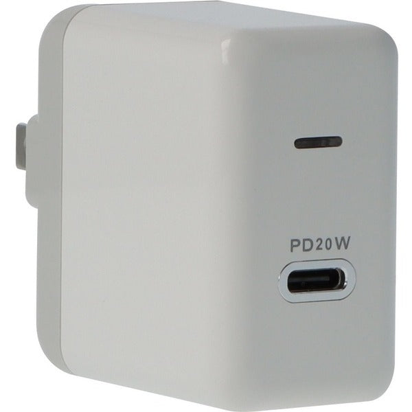 A VisionTek 20W USB-C Power Adapter on a white background.