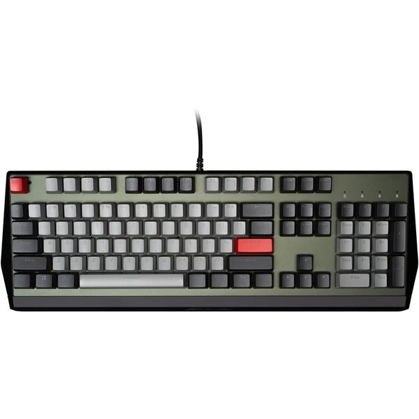 The VisionTek OCPC Gaming - KR1 Premium Mechanical Keyboard is a gaming keyboard with red and blue lights.