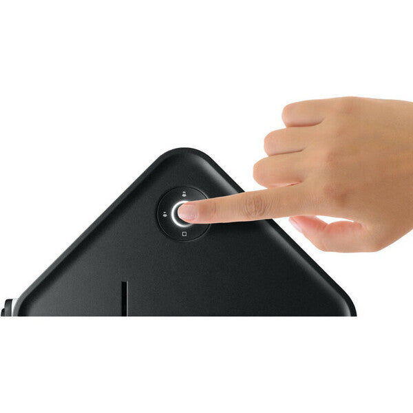 An Ultimate Ears HYPERBOOM Portable Bluetooth Speaker System - Black on a white background.