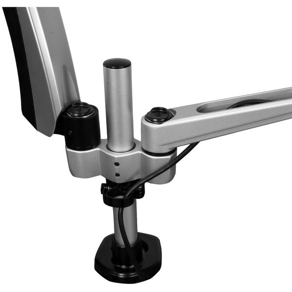 Two StarTech.com Desk Mount Dual Monitor Arms on a white background.