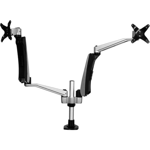 Two StarTech.com Desk Mount Dual Monitor Arms on a white background.