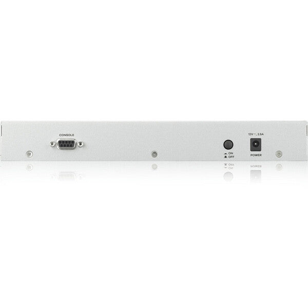 A ZYXEL ZyWALL ATP200 Network Security/Firewall Appliance with two ports on it.