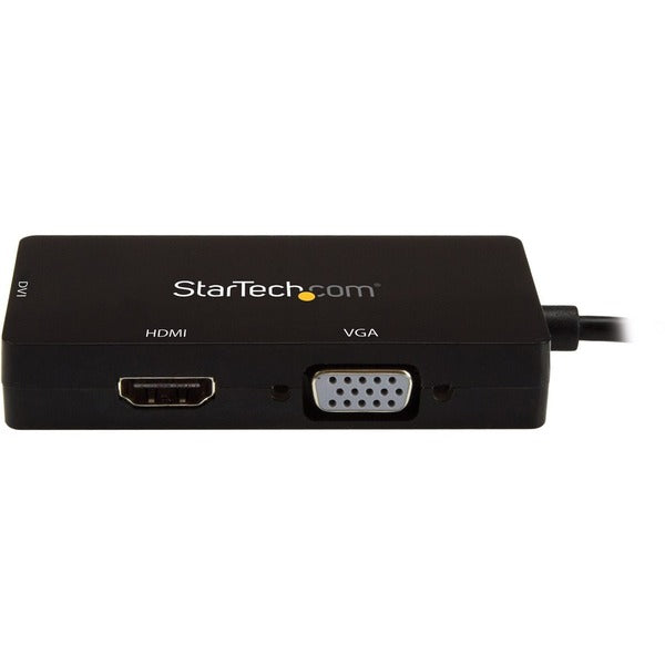 A StarTech.com USB-C Multiport Video Adapter - 3-in-1 USB Type-C Video Adapter - USB-C to VGA, DVI, HDMI - 4K 30 Hz - CDPVGDVHDBP.