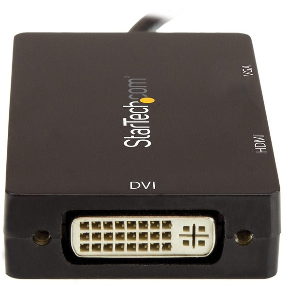 A StarTech.com USB-C Multiport Video Adapter - 3-in-1 USB Type-C Video Adapter - USB-C to VGA, DVI, HDMI - 4K 30 Hz - CDPVGDVHDBP.