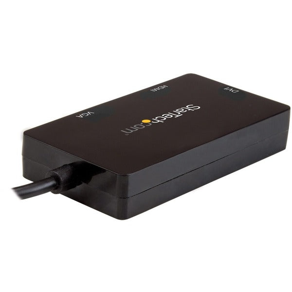 A StarTech.com USB-C Multiport Video Adapter - 3-in-1 USB Type-C Video Adapter - USB-C to VGA, DVI, HDMI - 4K 30 Hz - CDPVGDVHDBP.