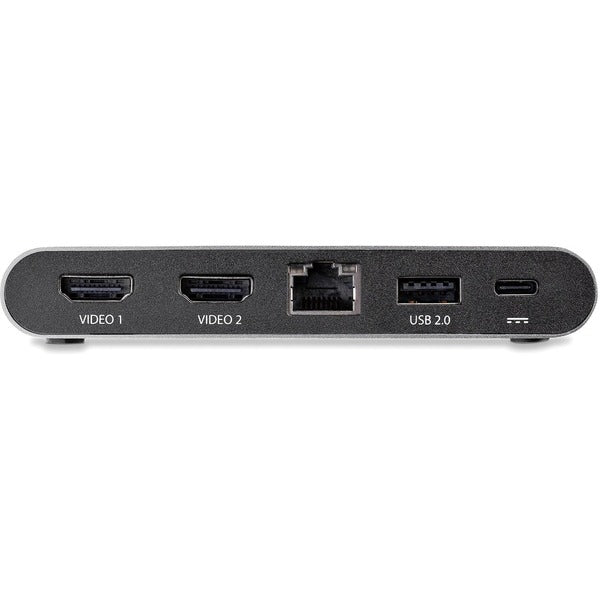 Star Tech.com USB C Dock - 4K Dual Monitor HDMI USB-C Docking Station - 100W Power Delivery Passthrough, GbE, 2x USB-A - Multiport Adapter.