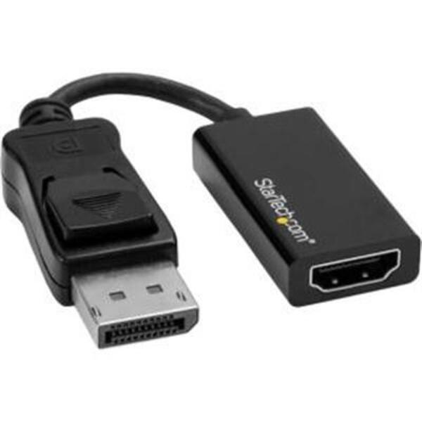 A StarTech.com DisplayPort to HDMI Adapter, 4K 60Hz Active DP 1.4 to HDMI 2.0 Video Converter for Monitor/Display, Latching DP Connector.