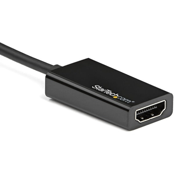 A StarTech.com DisplayPort to HDMI Adapter, 4K 60Hz Active DP 1.4 to HDMI 2.0 Video Converter for Monitor/Display, Latching DP Connector.