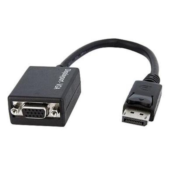 A StarTech.com DisplayPort to VGA Video Adapter Converter on a white background.