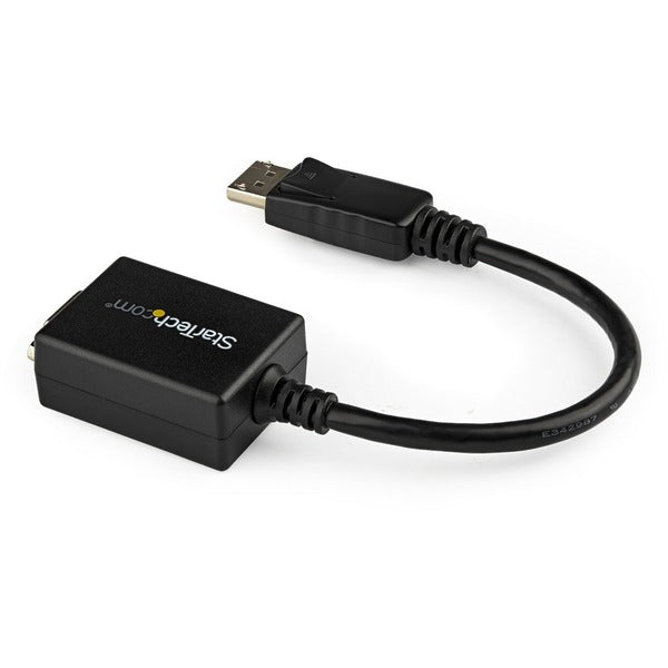 A StarTech.com DisplayPort to VGA Video Adapter Converter on a white background.
