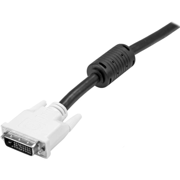 A pair of StarTech.com 6 ft DVI-D Dual Link Cables - M/M on a white background.