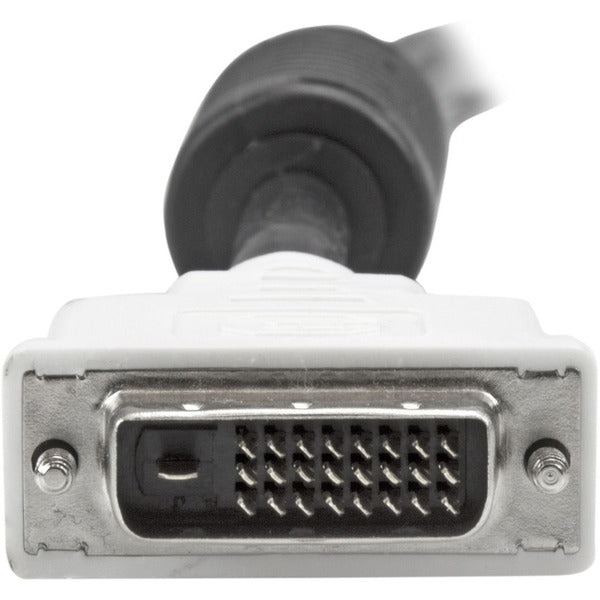 A pair of StarTech.com 6 ft DVI-D Dual Link Cables - M/M on a white background.