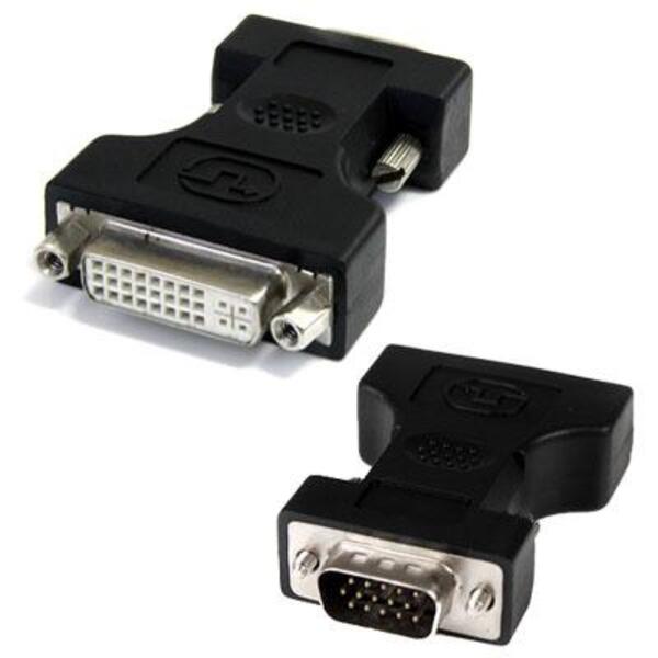 A pair of StarTech.com DVI to VGA Cable Adapters - Black - F/M.