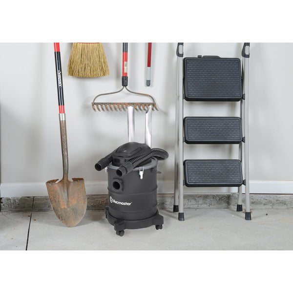 A Vacmaster Ash Vacuum with powerful suction for fine dust, featuring a black handle.