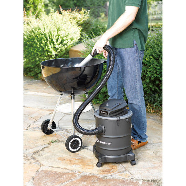 A Vacmaster Ash Vacuum with powerful suction for fine dust, featuring a black handle.
