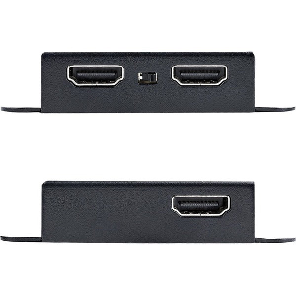 Two StarTech.com HDMI Extender over CAT6/CAT5, 4K 30Hz/130ft PoC HDMI over Ethernet Extender, HDMI Transmitter and Receiver kit, IR Extension converters.