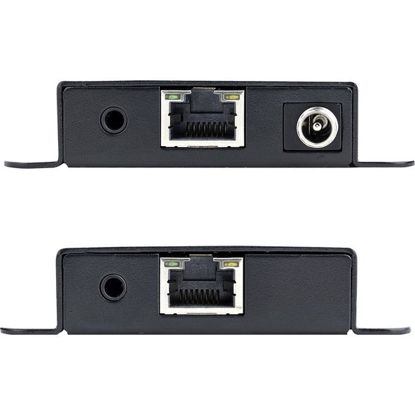 Two StarTech.com HDMI Extender over CAT6/CAT5, 4K 30Hz/130ft PoC HDMI over Ethernet Extender, HDMI Transmitter and Receiver kit, IR Extension converters.