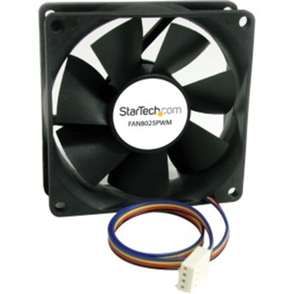 Star Tech.com 80x25mm Computer Case Fan with PWM - Pulse Width Modulation Connector.