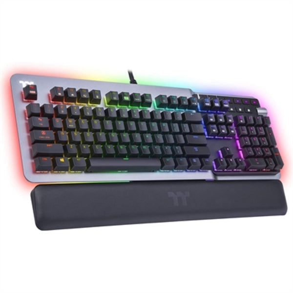 A Thermaltake ARGENT K5 RGB Gaming Keyboard with mechanical keyswitches.