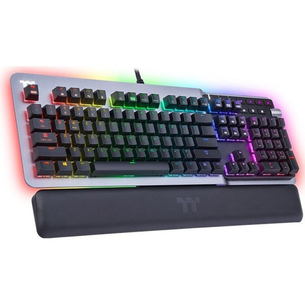 A Thermaltake ARGENT K5 RGB Gaming Keyboard with mechanical keyswitches.