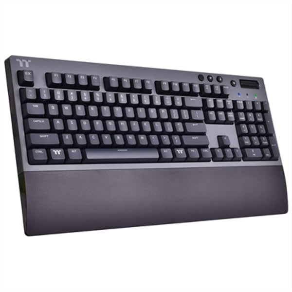 A Thermaltake W1 WIRELESS Gaming Keyboard Cherry MX Red on a white background.