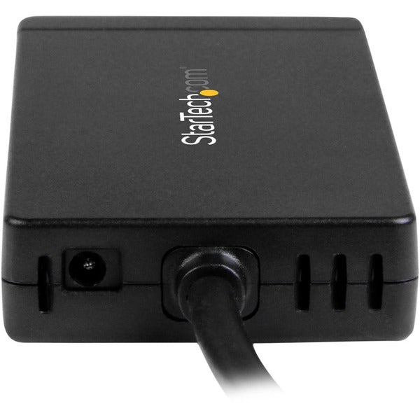 This StarTech.com USB-C to Ethernet Adapter - Gigabit - 3 Port USB C to USB Hub and Power Adapter - Thunderbolt 3 Compatible comes with a USB cable for seamless connectivity.