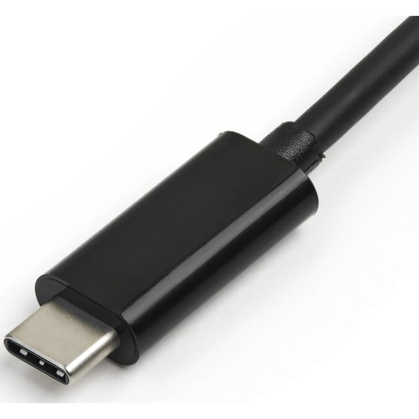 A StarTech.com USB C Hub - 4 Port USB C to USB-A (4x) - Bus Powered USB Hub - USB Type C to USB Hub - USB-C to USB - USB 3.1 Type C adapter with two usb ports.
