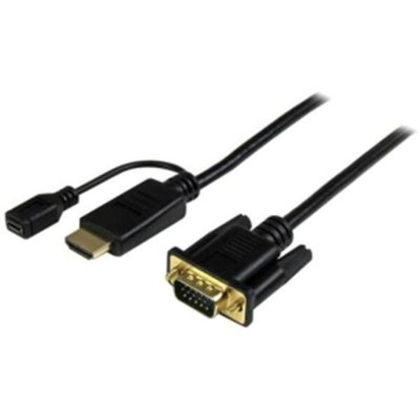 A StarTech.com HDMI to VGA Cable - 6 ft / 2m - 1080p - 1920 x 1200 - Active HDMI Cable - Monitor Cable - Computer Cable.