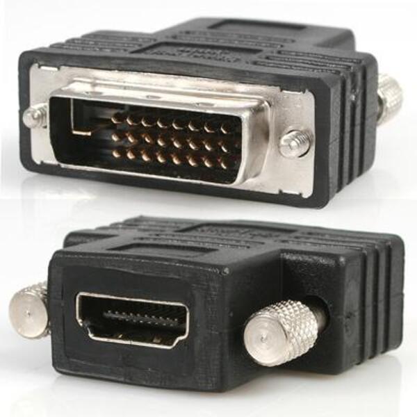 A pair of StarTech.com HDMI to DVI-D Video Cable Adapters.