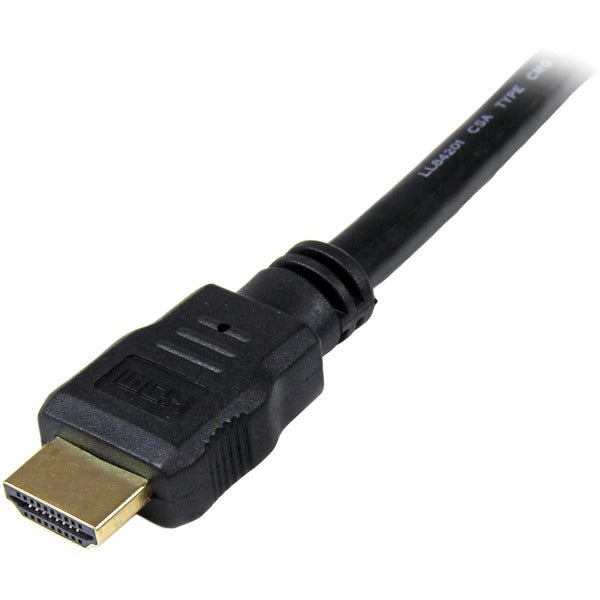 Two StarTech.com 6ft (2m) HDMI Cables, 4K High Speed HDMI Cables with Ethernet, Ultra HD 4K 30Hz Video, HDMI 1.4 Cables, HDMI Monitor Cords on a white background.