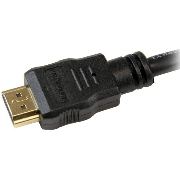 Two StarTech.com 6ft (2m) HDMI Cables, 4K High Speed HDMI Cables with Ethernet, Ultra HD 4K 30Hz Video, HDMI 1.4 Cables, HDMI Monitor Cords on a white background.