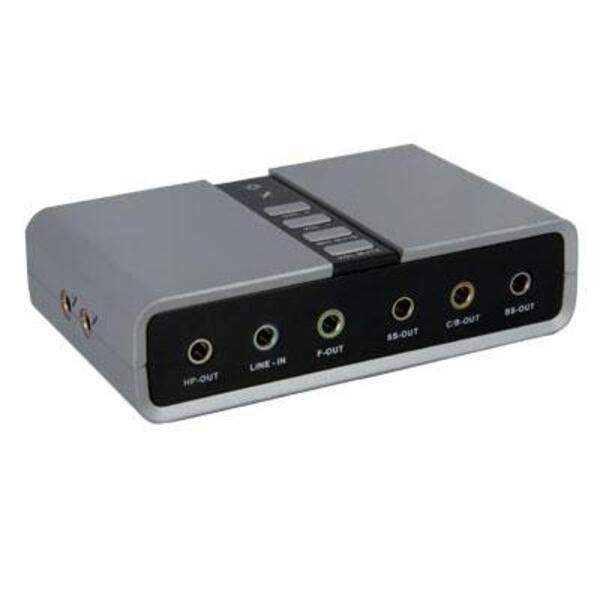 StarTech.com 7.1 USB Audio Adapter External Sound Card.