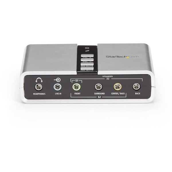 StarTech.com 7.1 USB Audio Adapter External Sound Card.