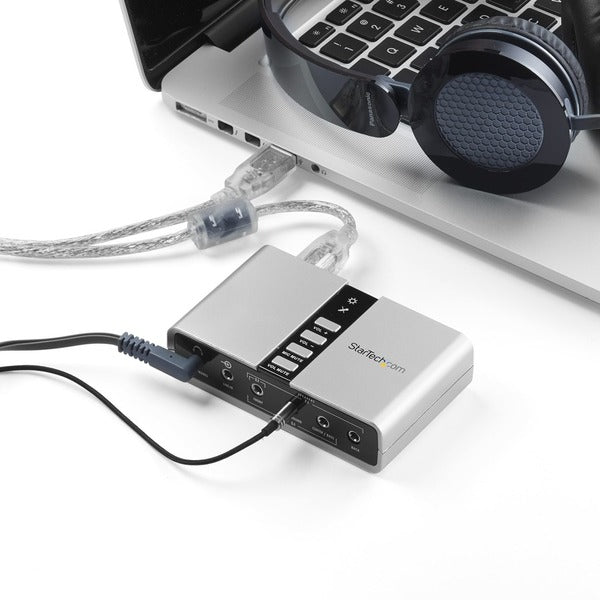 StarTech.com 7.1 USB Audio Adapter External Sound Card.