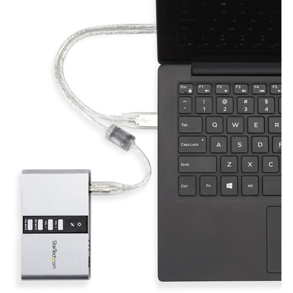 StarTech.com 7.1 USB Audio Adapter External Sound Card.
