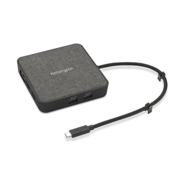 A USB4 Portable Docking Station with a USB cable attached to it.